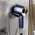 thumbnail image 5 of Universal Hair Dryer Holder, Blow Dryer Hanger Wall Mount for Hair Dryer Hook with Plug&Cord Organizer Self Adhesive for Cabinet Bathroom, Hair Dryer Holder Wall Mounted, 5 of 8