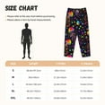 thumbnail image 2 of Salouo Rainbow Jellyfishes Print Women's Pajama Pants Casual Loose Sweatpants PJs Flowy Pants Drawstring Palazzo for Women Wide Leg Pants Lounge Pajama -Small, 2 of 8