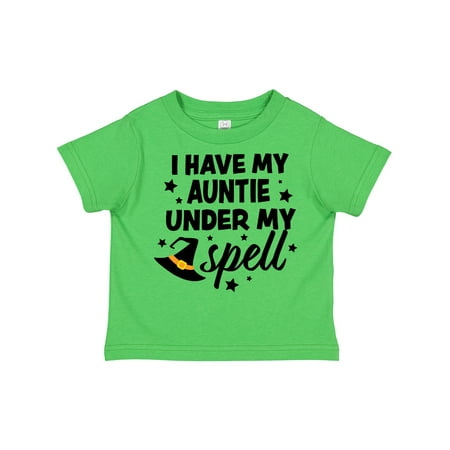 

Inktastic I Have My Auntie Under My Spell with Cute Witch Hat Gift Toddler Boy or Toddler Girl T-Shirt