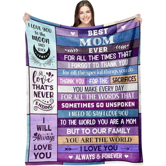 Gifts For Mom, Mom Gifts For Christmas, Mom Christmas Birthday Gifts Idea, New Mom Gifts, Gifts For Mom From Daughter Son, Best Mom Ever Gifts, Mom Gifts For Mothers Valentines Day Blanket