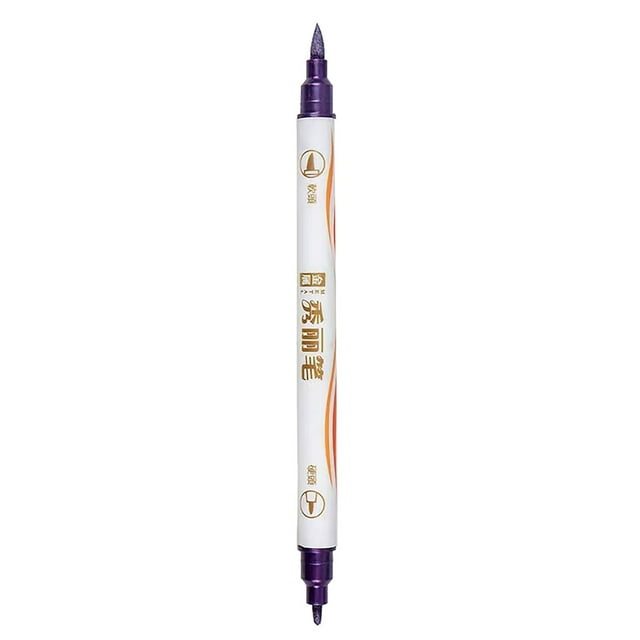 Pens Fine Point .5 Ink Large Point Set Ballpoint Pen Pretty Journal Pens Posh plus Pen Colorful Pen With Double Head 10ml Metal Pearlescent Soft Pen Art Painting Pigment Pen Student