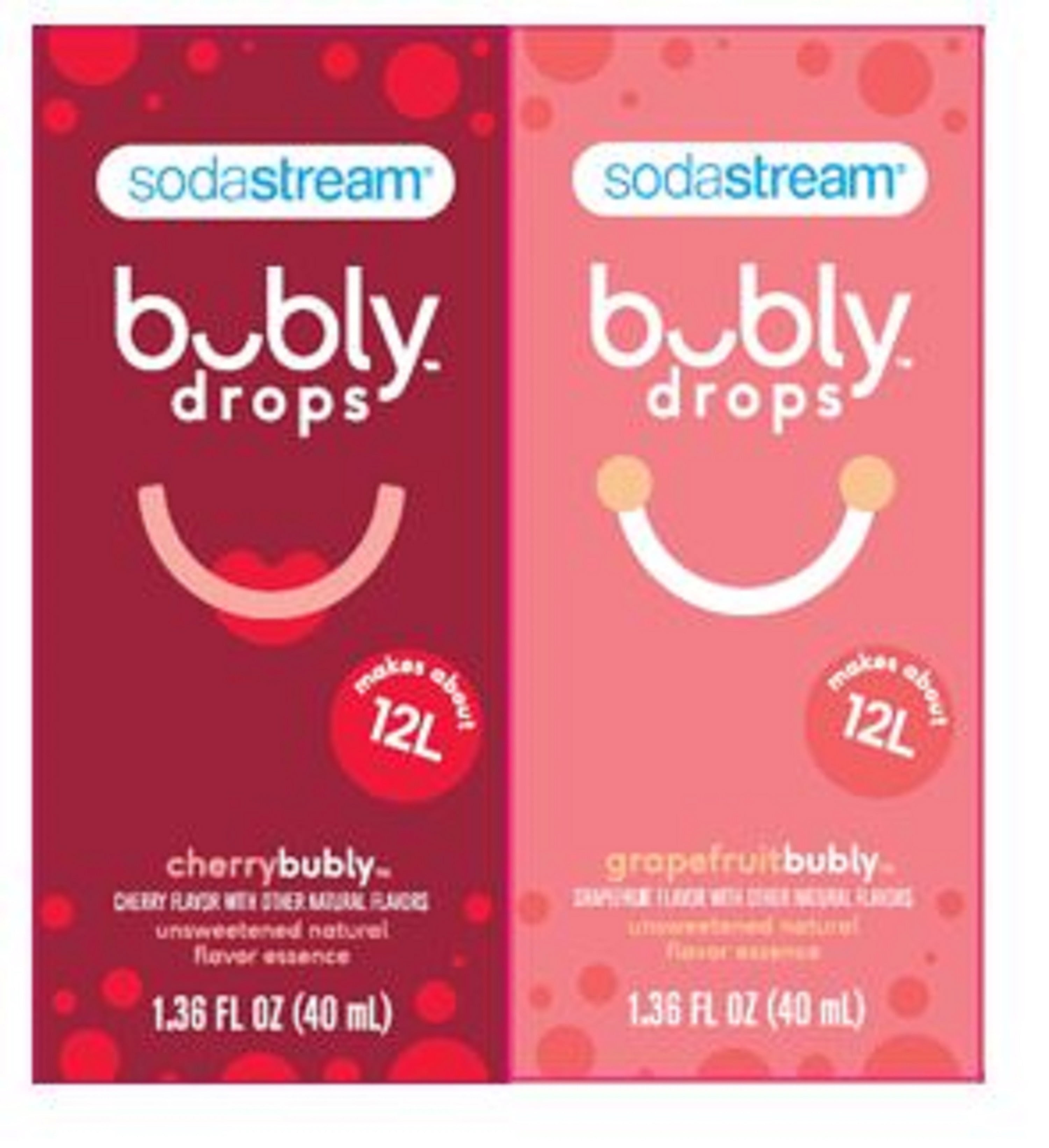 Sodastream bubly 2 pack drops CHERRY & GRAPEFRUIT Walmart Inventory