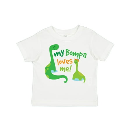 

Inktastic Bompa Loves Me Grandson Gift Toddler Boy Girl T-Shirt