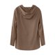 thumbnail image 5 of Autumn And Winter Men's Solid Long Sleeve Cotton Hemp Sweater Casual Hooded Sweater M, 5 of 5
