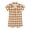 Brown Gingham, variant on Modern Moments by Gerber Baby Boy Short Sleeve Romper, Sizes 0/3 Months - 24 Months