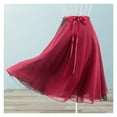 thumbnail image 7 of Long Wrap Ballet Skirt Women Chiffon Ballet Dress 2 Layers Skirts Ladies Girls Two Layers Double Color Dance Wrap, 7 of 7