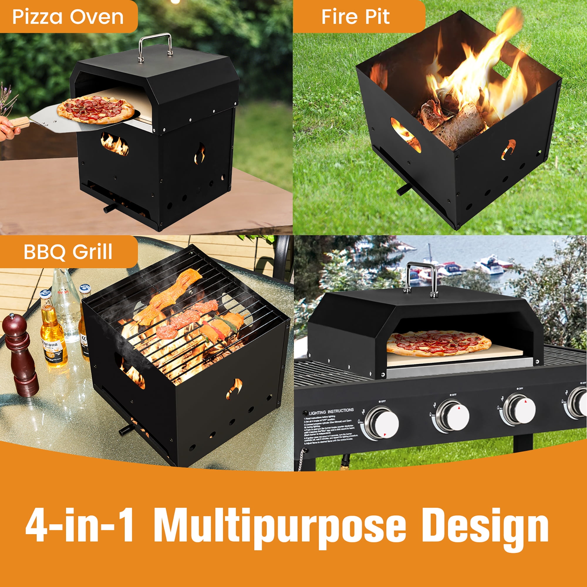 Outdoor BBQ and Pizza Oven AV240F - Impexfire