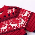 thumbnail image 5 of Tricot de Noël pour Garçons et Filles Col Rond Garde au Chaud Chemise de Base Tricotée Rouge, 5 of 5