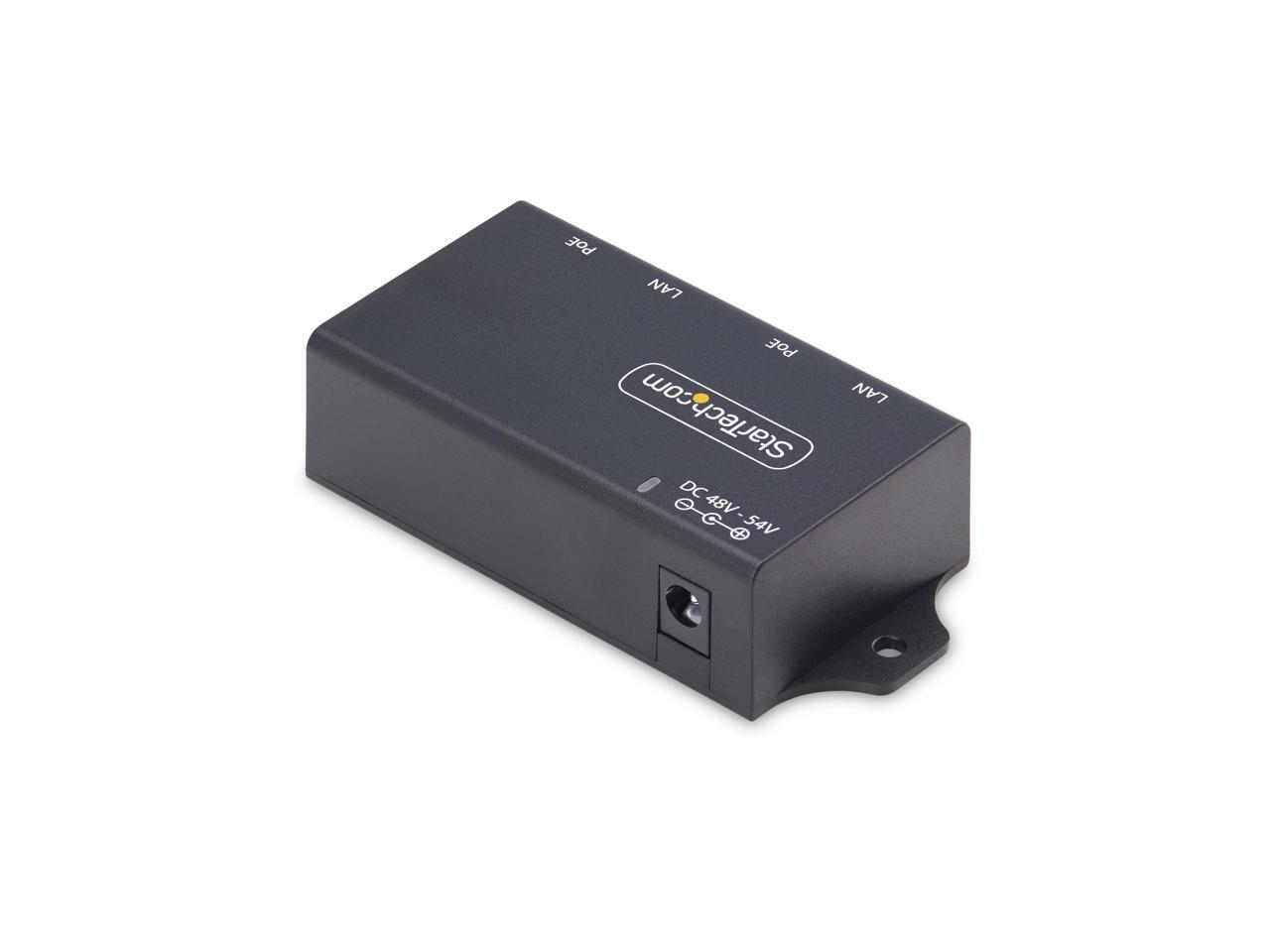 StarTech.com 2-Port PoE+ Injector, 10/100/1000Mbps, PoE/PoE+ (802.3af/802.3at), 30 Watt, 1Gbps Ethernet, Wall Mountable, Unmanaged