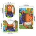 thumbnail image 3 of Los Backyardigans Juego de 3 alfombras de baño de coral fleece: tapete de baño + alfombra de inodoro en forma de U + funda de tapa de inodoro en forma de O, 3 of 6