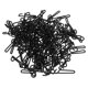 thumbnail image 4 of 190 ganchos de plástico para calcetines: ganchos de exhibición con barra curva para tiendas, boutiques y puestos de venta. Color negro, 10,5 cm., 4 of 8