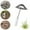 B, variant on Gardening Planter, Garden Hoe Steel Plate Hoe for Weeding Flowers Outdoor Hoe Hollow Hoe Small Hoe Integrated Garden Hoe, Seed Disseminators
