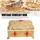thumbnail image 3 of Caja De Baratijas, Joyero Rectangular Estilo Antiguo Decorativo Exquisita Artesanía Para Regalo, 3 of 7