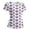 White, variant on longantii Patriotic Shirts for Women Patriotic 4th Of July Short-Sleeves Tshirts Fashion Crewneck Tunic Tops 2026 Summer Pullover Color-Blocking Outfits Blue 3XL