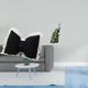 thumbnail image 2 of Cojín con lazo bonito,Almohada con forma de lazo,bonito cojín decorativo con lazo,Funda de almohada con lazo suave y cómodo adorno,Figura de escritorio,Estante de estatua de pavo real para, 2 of 8