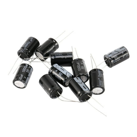 

10 Pcs 1000uF 35V Aluminum Electrolytic Capacitors 13mm x 21 mm