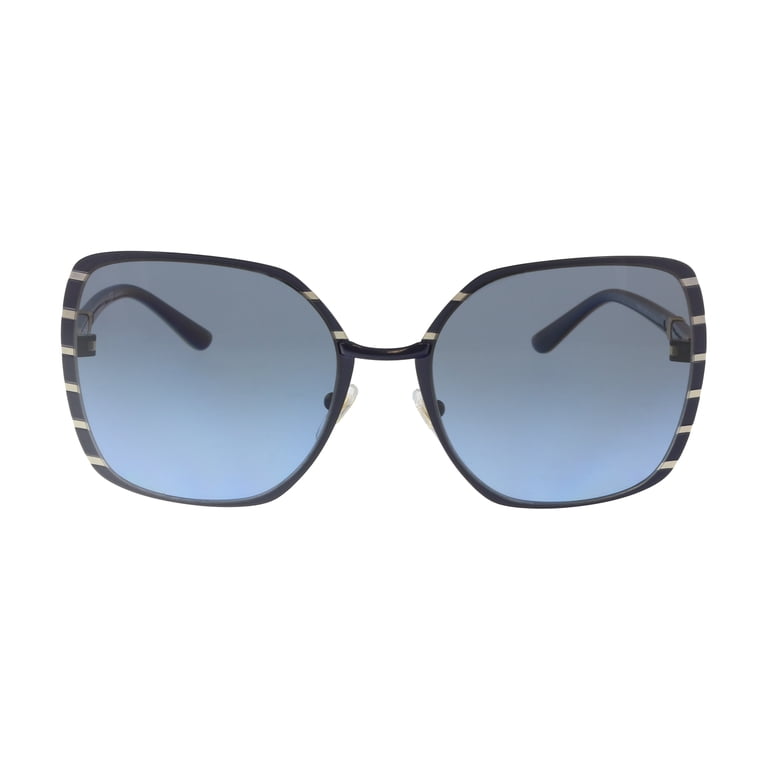 Tory Burch Navy Square Sunglasses Tory Burch Metal Womens Square Sunglasses Midnight Navy/Gold  main image 4