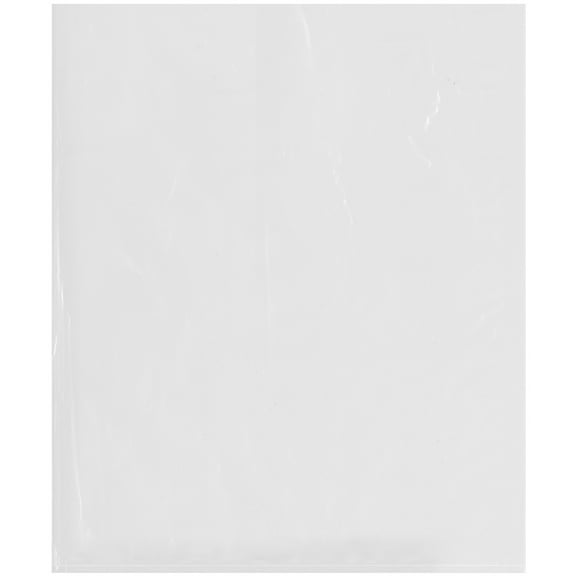 Plymor 15" x 18" (Case of 1,000), 1.25 Mil Flat Open Clear Plastic Poly Bags