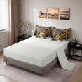 thumbnail image 4 of Erosebridal Rooster Queen Bedding, Sunflowers Bedding Comforter Set Queen, Gray Reversible 7pcs, 4 of 6