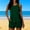 Green, variant on Womens Bathing Suits Modest with Pocket Swimsuits Crew Neck Boy Shorts Tankinis Navy Blue Bikini,L