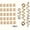 B, variant on 28pcs Viking Celtic Knot Hair Accessories - Antique Ethnic Style Spiral Bead Rings for Long Hair