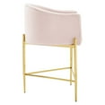 thumbnail image 5 of Modway Savour Tufted Counter Stool in Pink, 5 of 6