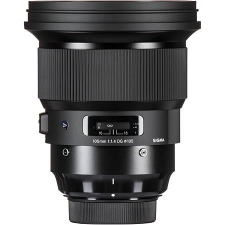 Sigma - Art 105mm f/1.4 DG HSM Telephoto Lens for Nikon F - Black