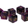 thumbnail image 3 of 10x Dados De Juego De 6 Lados Dados De 16mm Para Juegos De Mesa/ense?anza De Matemáticas Púrpura + Negro Sunnimix Juego de dados de 6 caras, 3 of 7