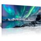 thumbnail image 1 of Pared decorativa de lona grande para salón, decoración de habitación estilo granja, pintura mural de paisaje aurora azul, arte decorativo para interiores, 1 of 6