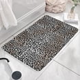 thumbnail image 3 of Black and Tan Leopard Print Flannel Non Slip Door Rugs,Washable Door Mats Indoor,Decorative Door Mats,Dirt-Resistant and Absorbent Doormat for Entrance,Bedroom,Kitchen,Bathroom,31.5x17in(80x43cm), 3 of 4