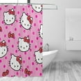 thumbnail image 2 of Hello Kitty Shower Curtain, Waterproof Bathroom Shower Curtains, Washable Cloth Shower Curtain With 12 Hooks, 72 "W X 72" L, 2 of 9