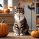 thumbnail image 4 of Decoraciones de Halloween, adornos de Halloween, regalos de Halloween, sombrero ajustable para mascotas, gorro festivo para gatos y perros, para fiestas navideñas, fotos, calendario de cuenta regresiv, 4 of 4