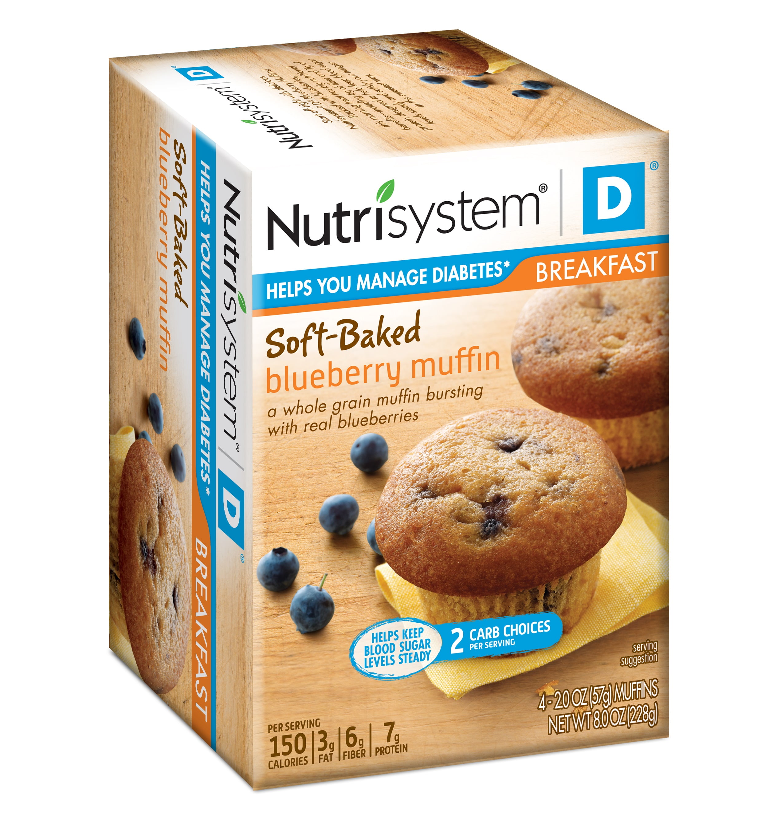 Nutrisystem D Blueberry Muffins, 2 Oz, 4 Count Walmart Inventory