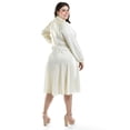 thumbnail image 3 of Vestido plisado Roman Fashion Tallas Extras 4322 Blanco 42, 3 of 7