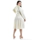 thumbnail image 3 of Vestido plisado con laso Roman Fashion /Tallas Extras, 4322 (Blanco) blanco 36, 3 of 7