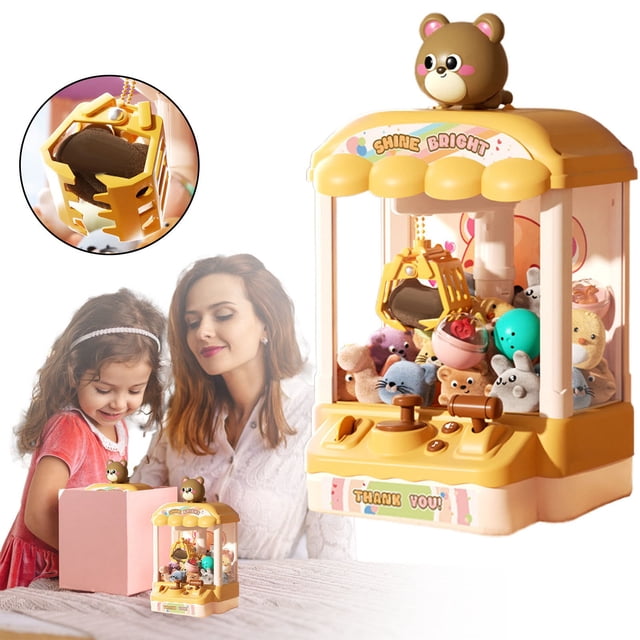 IMENGL Machine Mini Fun Toys Games Toys Vending Machine With Music & LED Ligh Appropriate Gift Choices Promote Interaction And Socializing Activities for Toddlers 1-3,Toddler Magnets for Refrigerato