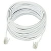 Onn Landline Telephone Line Cord, 50 feet, White