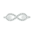 thumbnail image 2 of DGOLD Sterling Silver Round White Diamond Infinity Ring for Women (1/3 cttw), 2 of 3