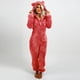 thumbnail image 1 of Pijama Augper de manga larga para mujer, mono de peluche con capucha, informal, cálido, para invierno, 1 of 6