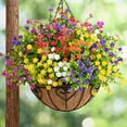 thumbnail image 3 of Artificial Flowers for Outdoors, 3Artificial Plants Outdoor, Fake Flowers, UV Resistant Faux Plants, Fake Outdoor Plants for Garden Porch Window Box Indoor Home Decor, Mix Color, 3 of 5