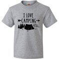 thumbnail image 3 of Inktastic I Love Camping- Tent and Trees Youth T-Shirt, 3 of 5