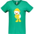 thumbnail image 3 of Inktastic Cute Duck In Yellow Raincoat And Boots, Baby Duck Women's V-Neck T-Shirt, 3 of 5