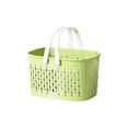 thumbnail image 2 of Hovilon Bath Storage Basket, Portable Plastic Shower Caddy with Handle & Drainage Holes, Waterproof Quick-Dry Toiletries Organizer for Bathroom Dorm Gym, Holds Shampoo Shower Gel Towels, Green, 2 of 6