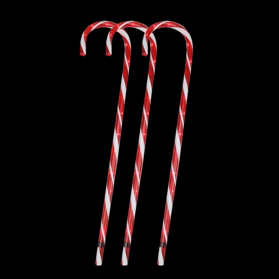 Pack Of 3 Lighted Candy Cane Pathway Markers Outdoor Pack Of 3 Lighted Candy Cane Pathway Markers Outdoor Decorations 28 Com