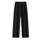 thumbnail image 3 of Pantalones deportivos rectos de color liso para hombre 2025: material de poliéster, diseño moderno, para uso diario, tabla de tallas de referencia, fáciles de combinar con camisetas., 3 of 3