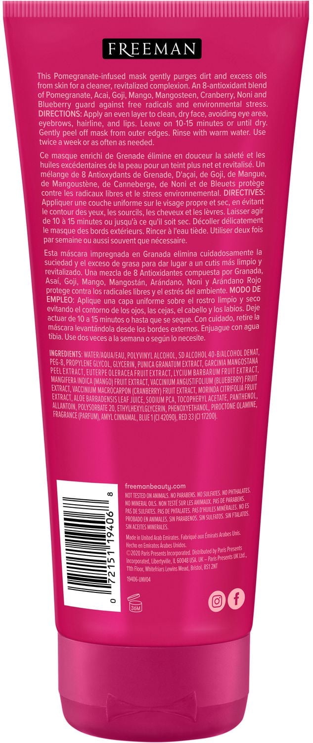 Freeman Feeling Beautiful Masque révélateur pelable à la grenade