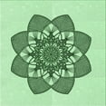 thumbnail image 1 of Ahgly Company Indoor Square Patterned Mint Green Area Rugs, 5' Square, 1 of 6
