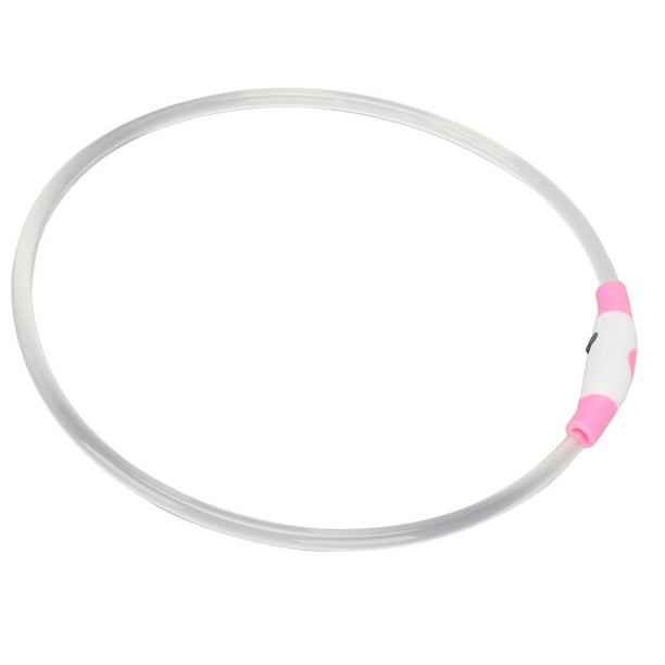 Collar LED para perros, recargable por USB, ajustable, de TPU, resistente al agua y luminoso