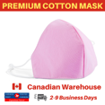 thumbnail image 1 of Masque Facial Réutilisable en Coton - 3 Couches Rose, 1 of 1
