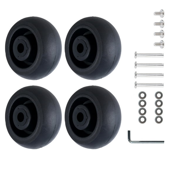4Pcs Universals Luggage Wheels 40x18mm Black Suitcase Replacement Wheels Repair Easy Installation Smooth Rolling